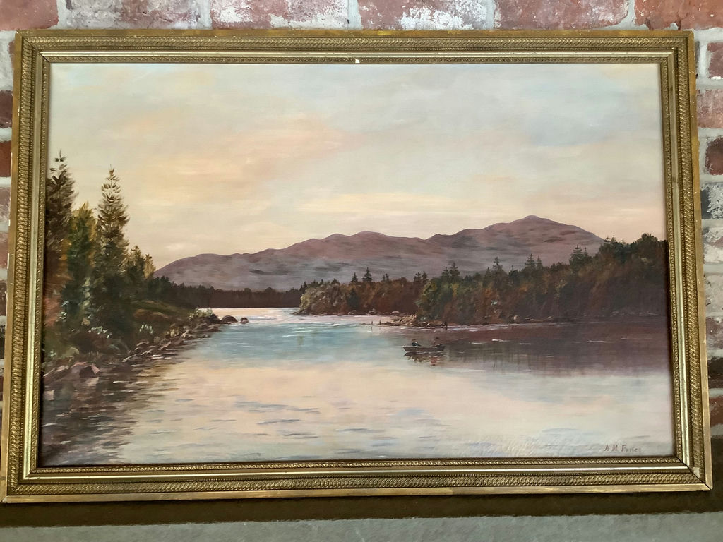 Framed Paint on Canvas by A.M. Porter - image 1 of 5