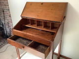 Antique Pine School Master's Desk - thumbnail 2 of 4