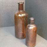 Antique Amber Glass Bottles - thumbnail 5 of 15