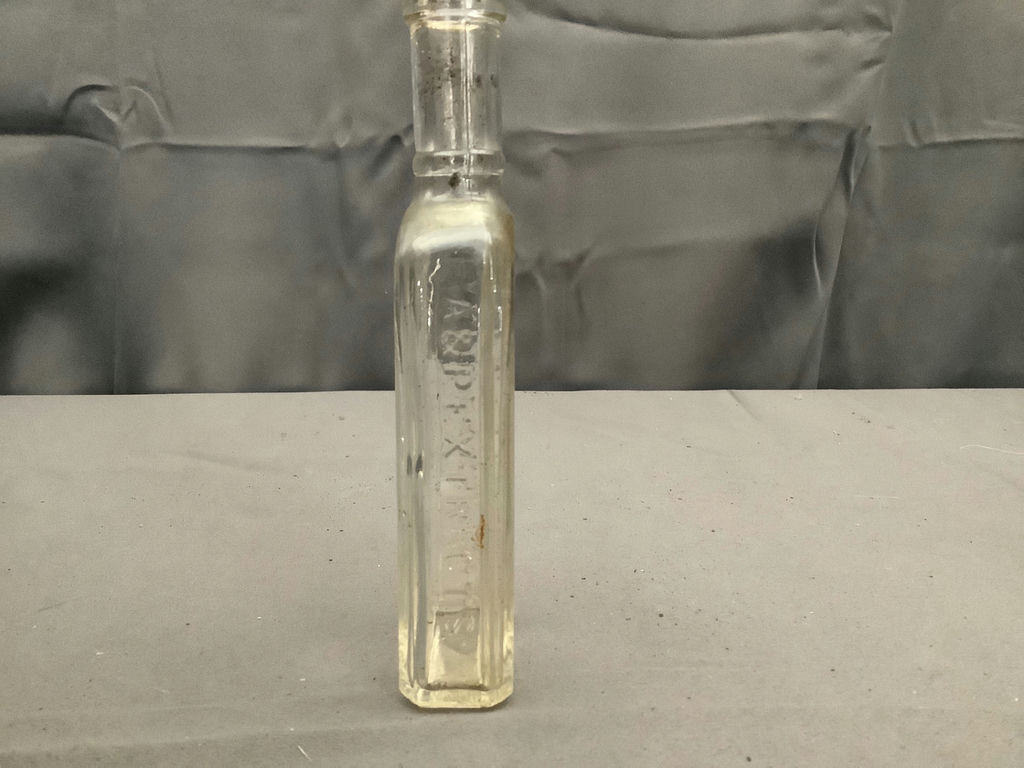 Antique Clear Glass Bottles - image 7 of 13