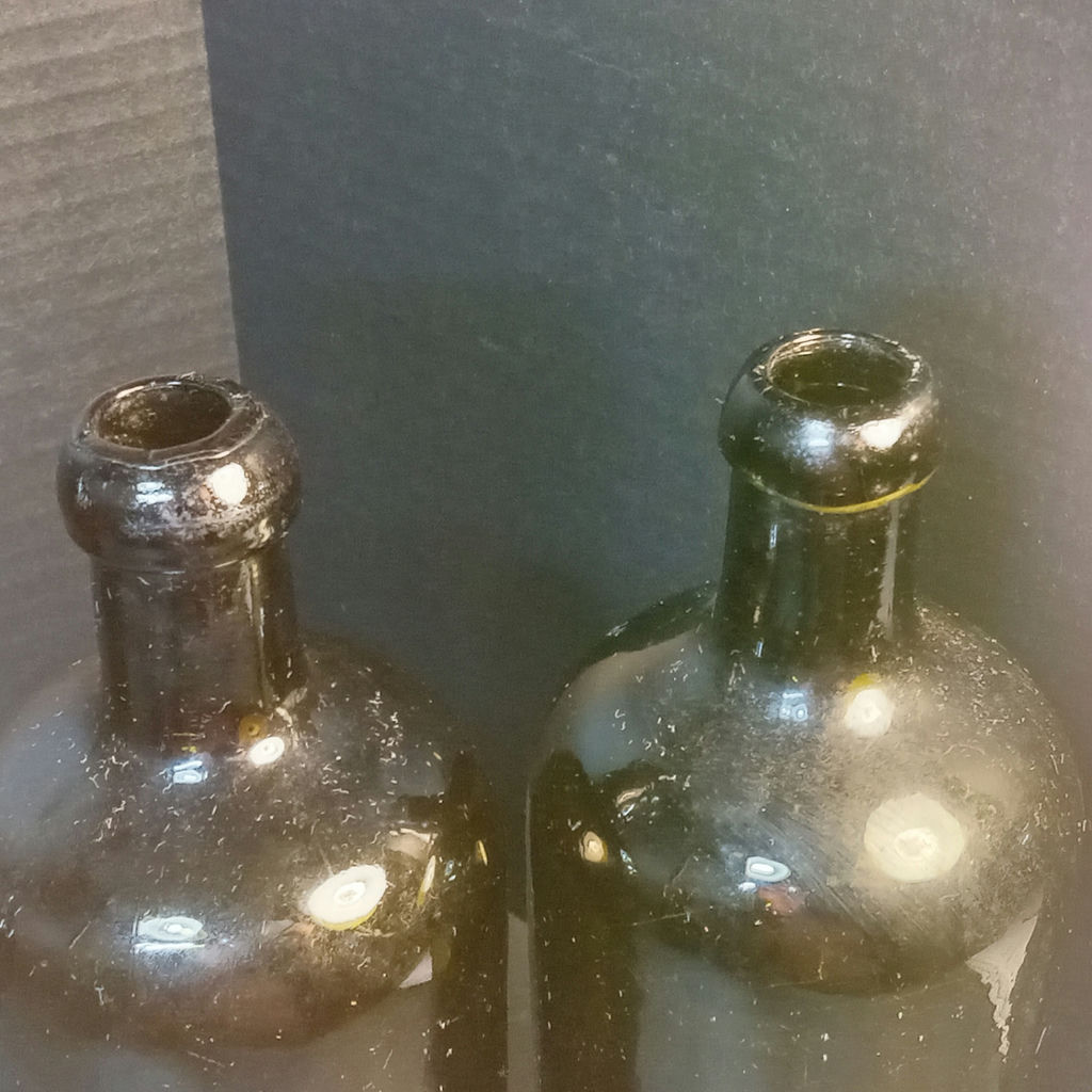 Antique Green Glass Bottles - image 9 of 15