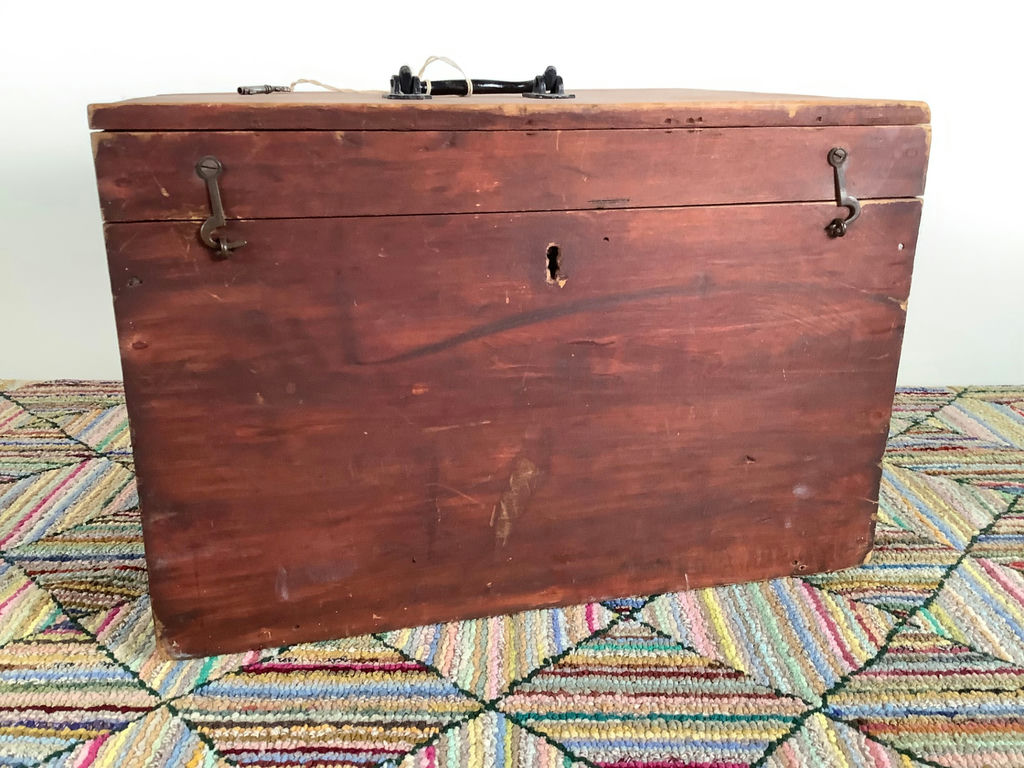 Antique Wood Storage Box - image 1 of 5