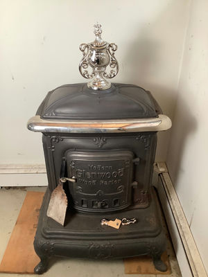 Modern Glenwood Wood Parlor Stove - Image 1 of 6