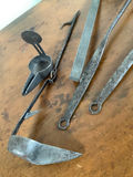 Antique Wrought Iron Fireplace Tools - thumbnail 2 of 2
