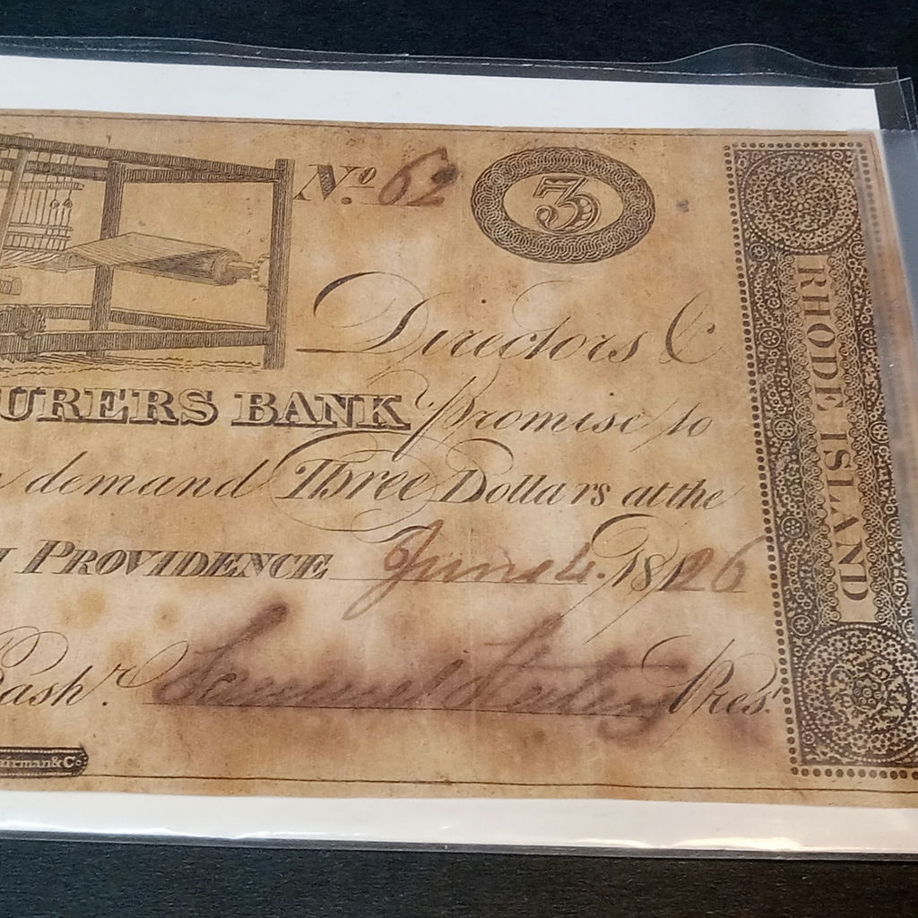 Old Money - Silver Coins, 1826 Bank Note - image 4 of 21