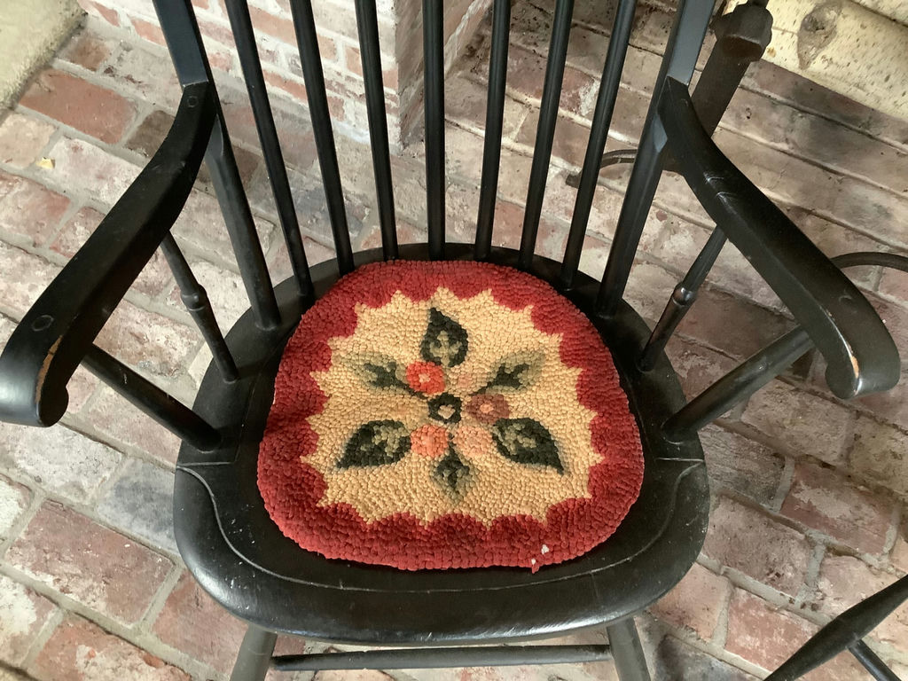Antique Black Chair and Rocker - image 3 of 7