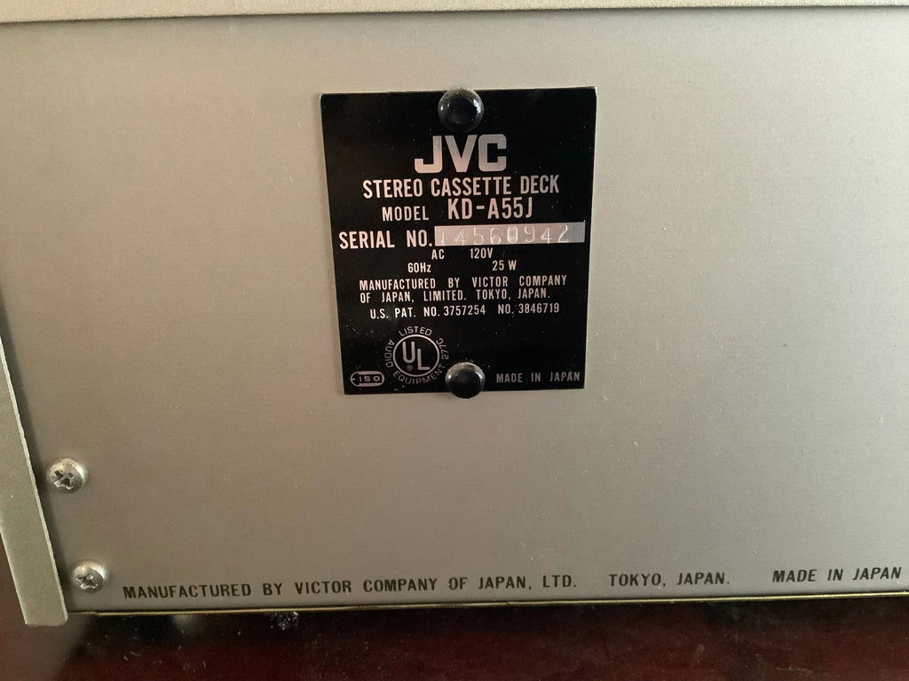 JVC KD-A55J Stereo Cassette Deck - image 5 of 6