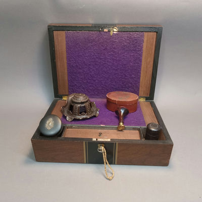 Antique Lap Desk & Accessories - Image 1 of 28