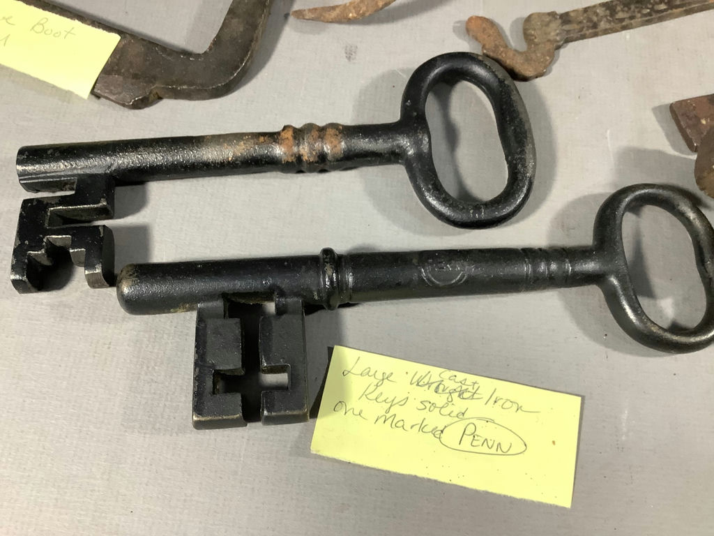 Antique Iron Fixtures, Hinges and More - image 4 of 10
