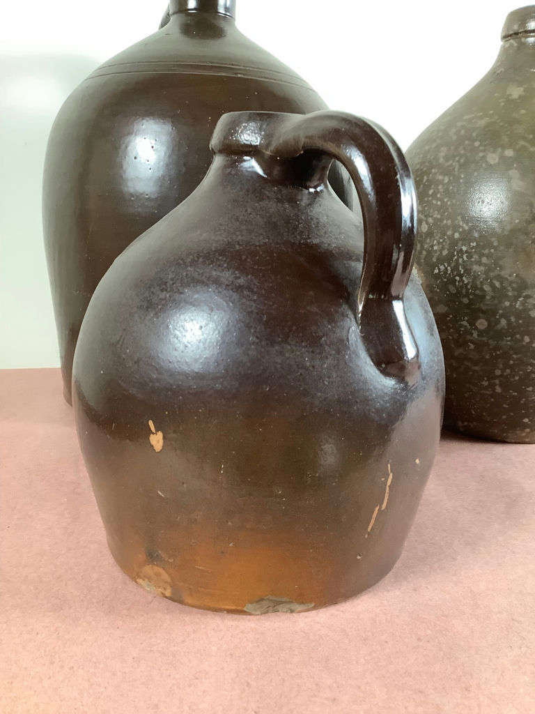 Antique Brown Jugs & Crock - image 3 of 10