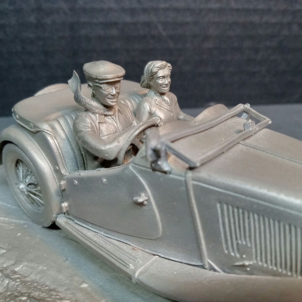 Raymond Meyers Pewter MG TC Model - image 3 of 8