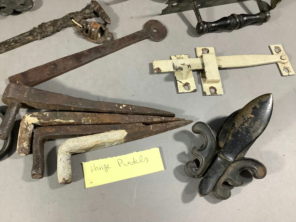 Antique Iron Fixtures, Hinges and More - image 7 of 10