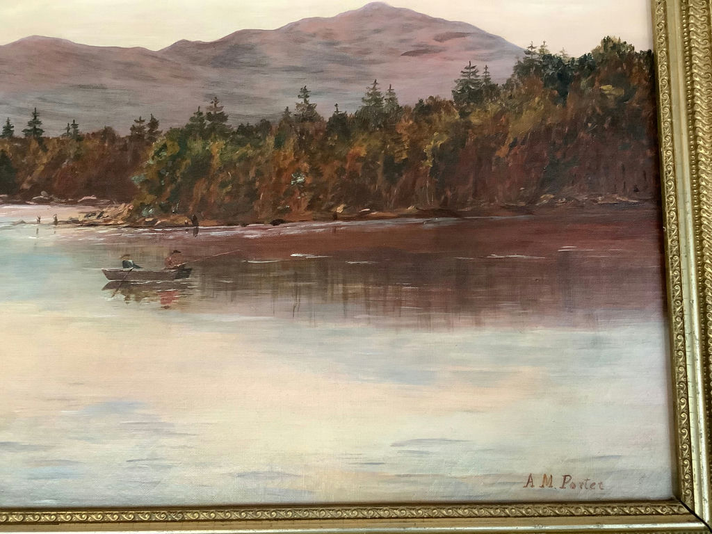 Framed Paint on Canvas by A.M. Porter - image 2 of 5