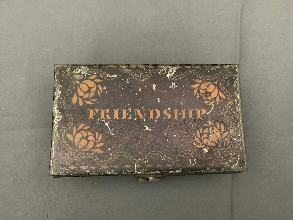 Antique Tin Boxes + Plates - image 3 of 13