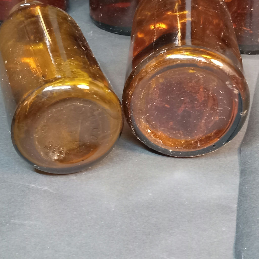 Antique Amber Glass Bottles - image 12 of 15