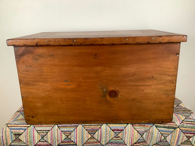 Antique Small Blanket / Doll Chest - Image 1 of 9