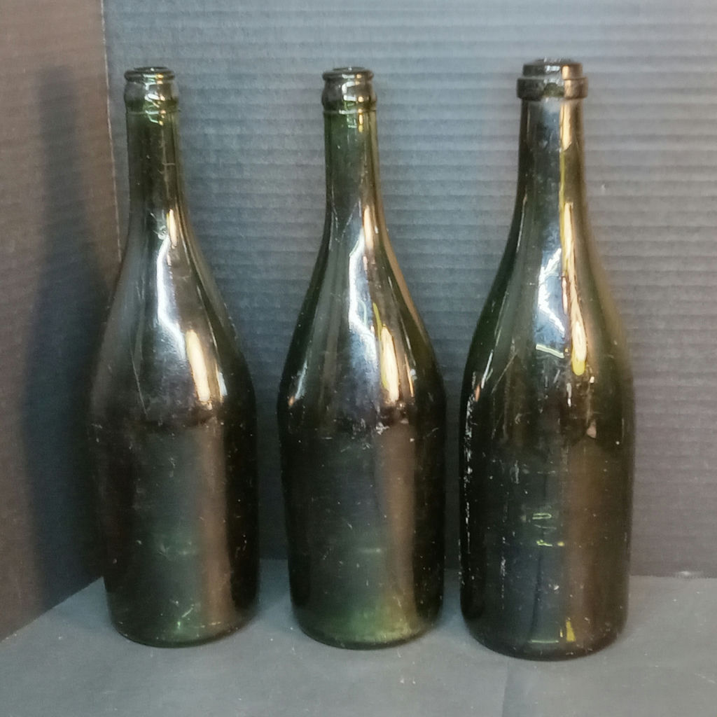 Antique Green Glass Bottles - image 10 of 15