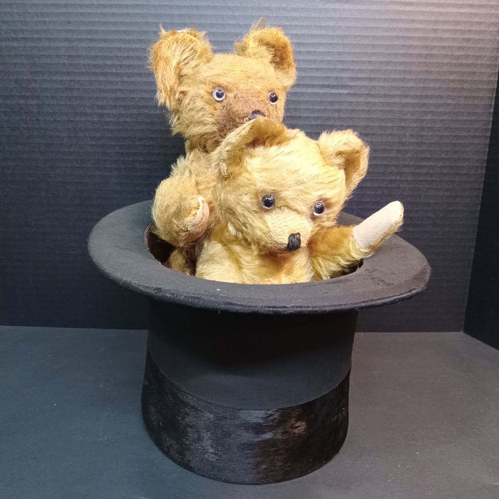 Vintage Mohair Teddy Bears & Top Hat - image 2 of 20