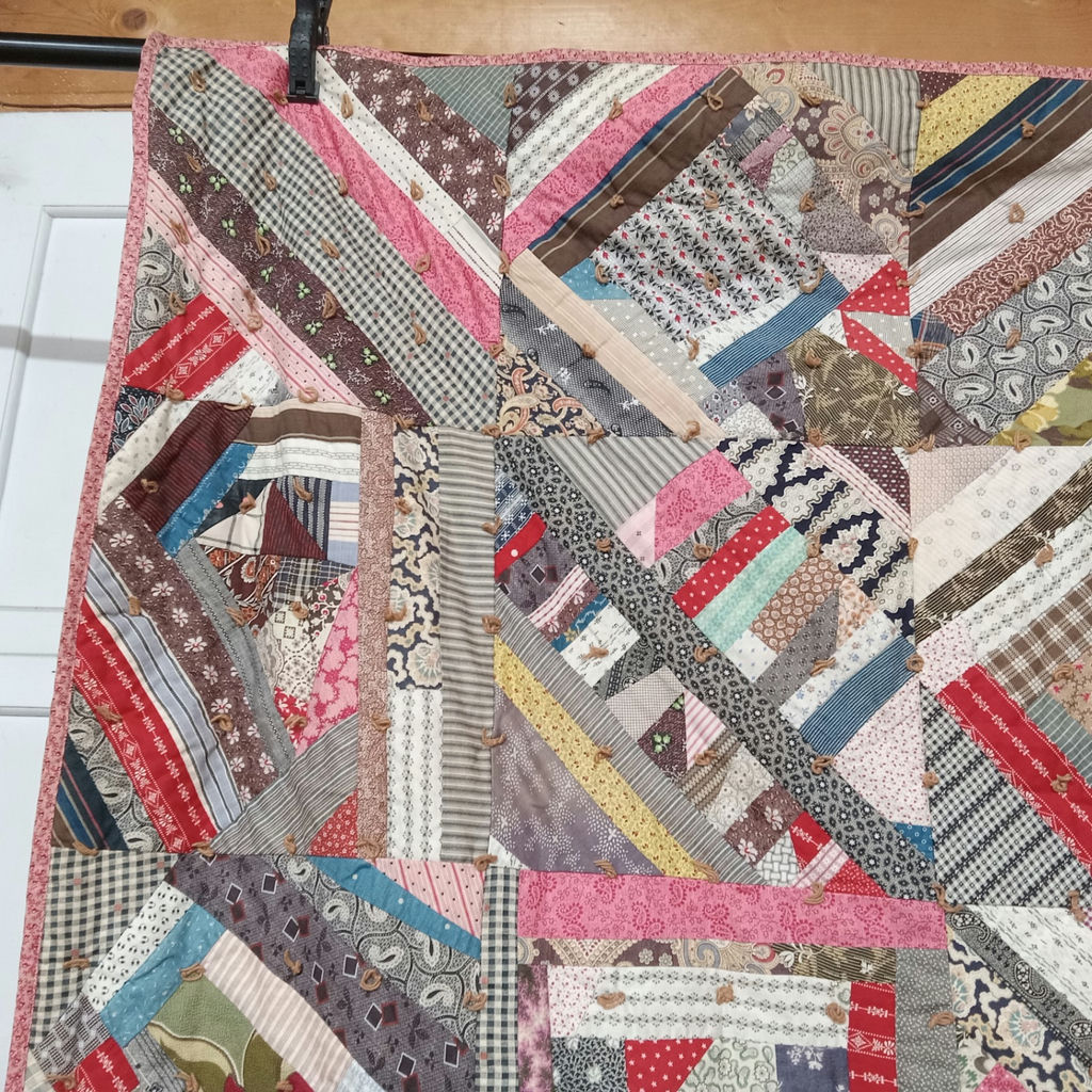 Vintage Handmade Crazy Quilt - image 2 of 6