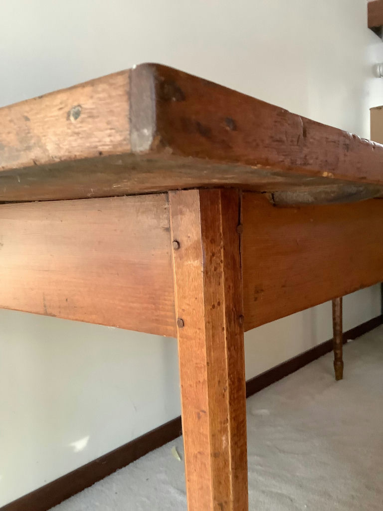 Antique Tap Table & Side Table - image 7 of 10