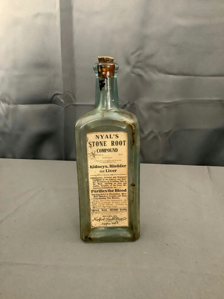 Antique Aqua Glass Bottles - image 2 of 9