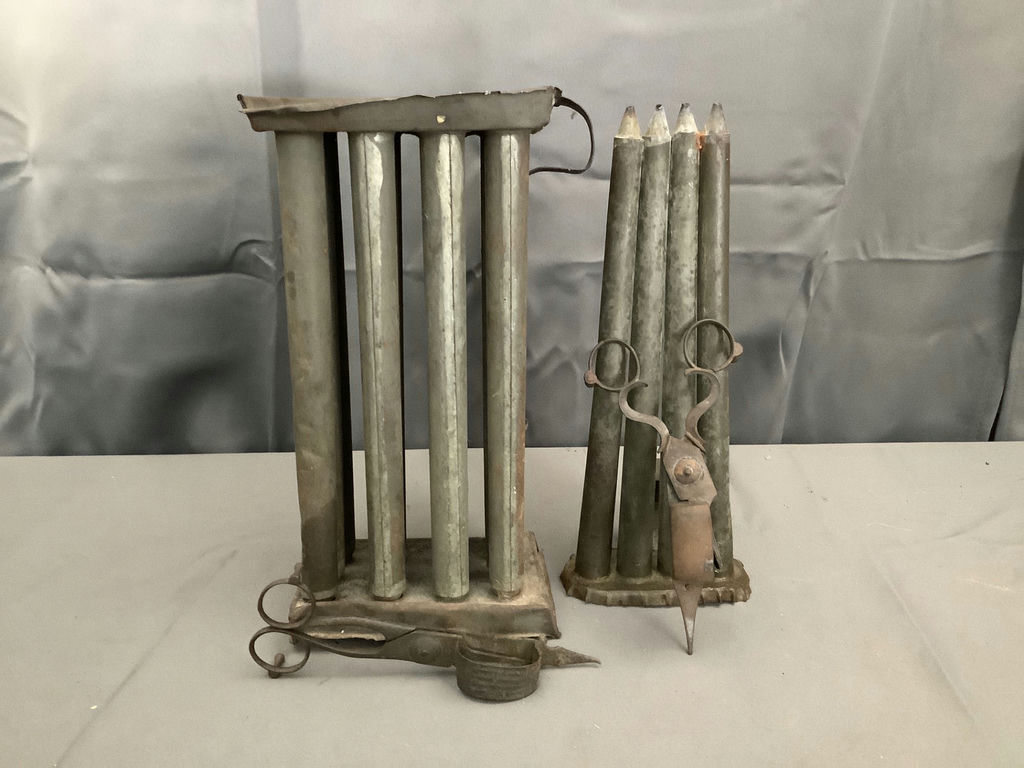 Antique Candle Molds + Trimmers - image 1 of 5