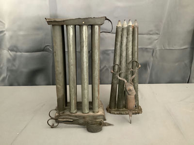 Antique Candle Molds + Trimmers - Image 1 of 5