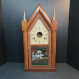 Antique Brewster & Ingraham Gothic Steeple Clock Case - thumbnail 1 of 14