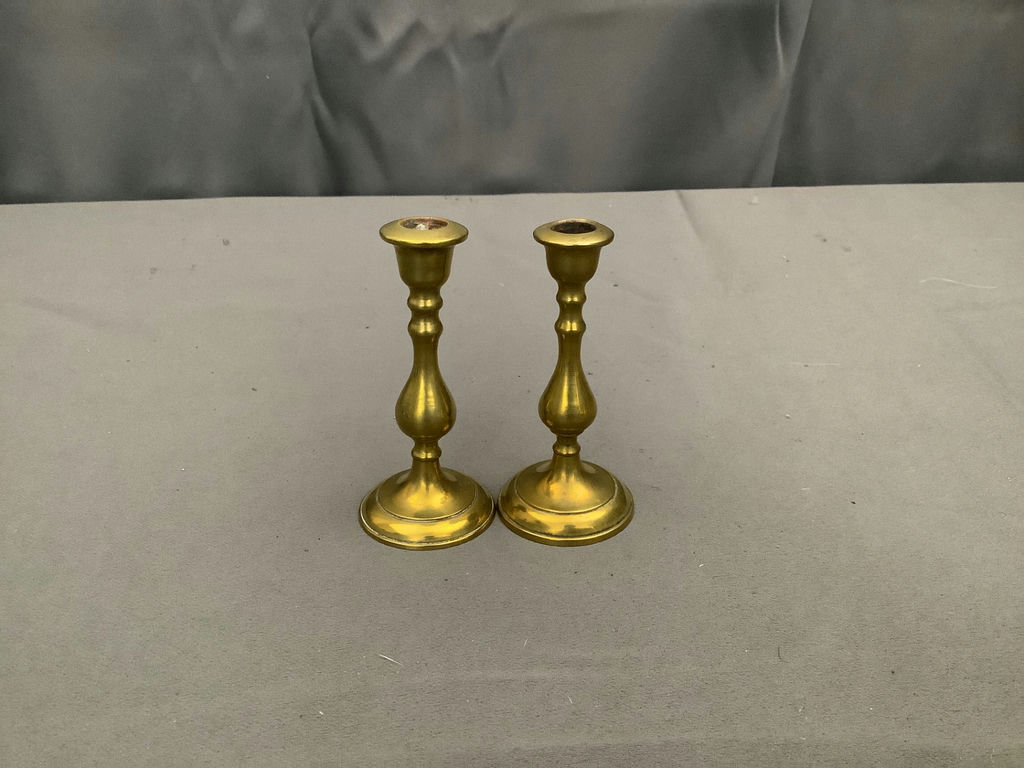Brass Candleholders + Oil Lamp - image 8 of 12