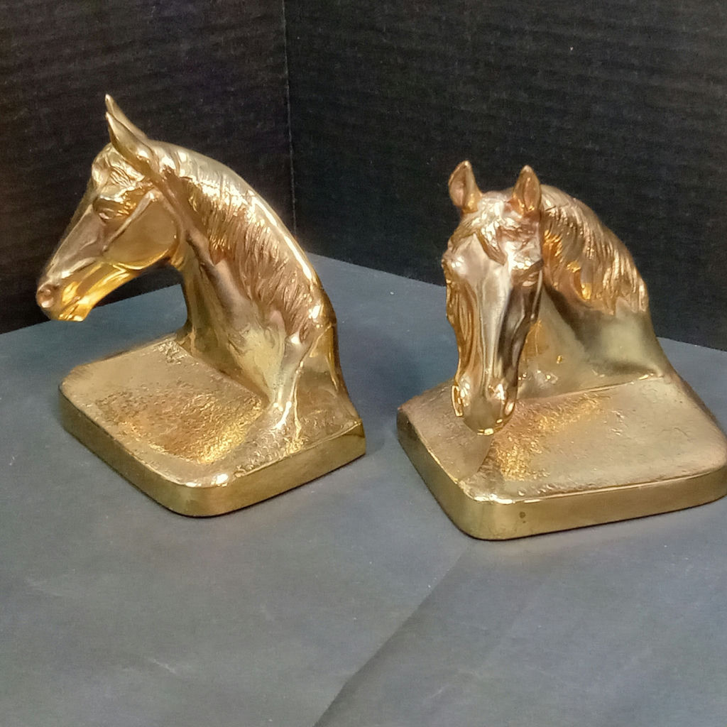 Vintage Brass & Metal Bookends - image 10 of 14