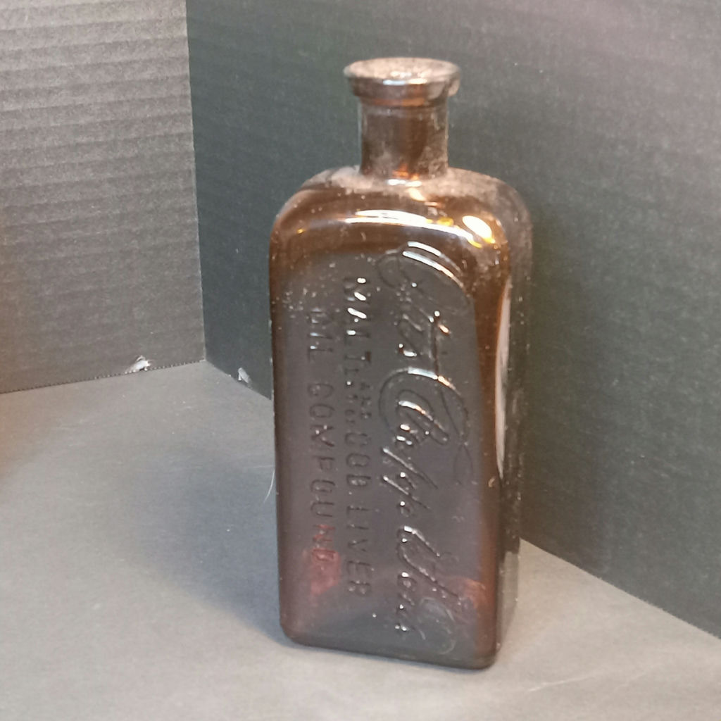 Antique Amber Glass Bottles - image 4 of 15