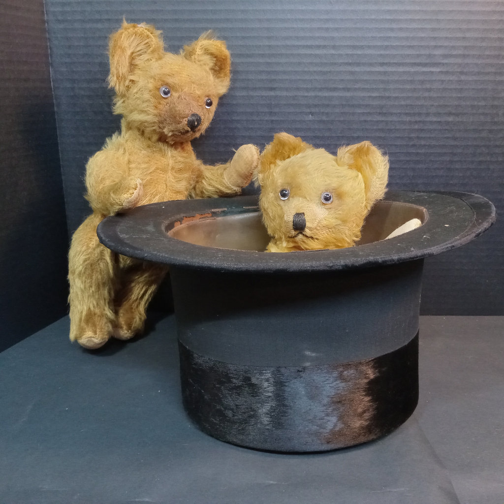 Vintage Mohair Teddy Bears & Top Hat - image 3 of 20