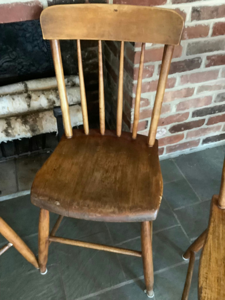 Antique Wood Side Chairs - image 7 of 9