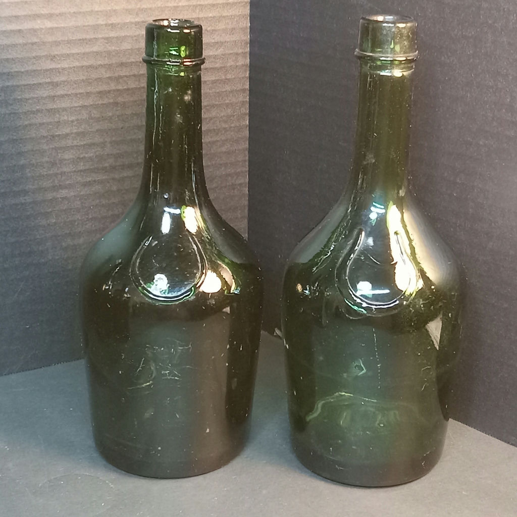 Antique Green Glass Bottles - image 5 of 15