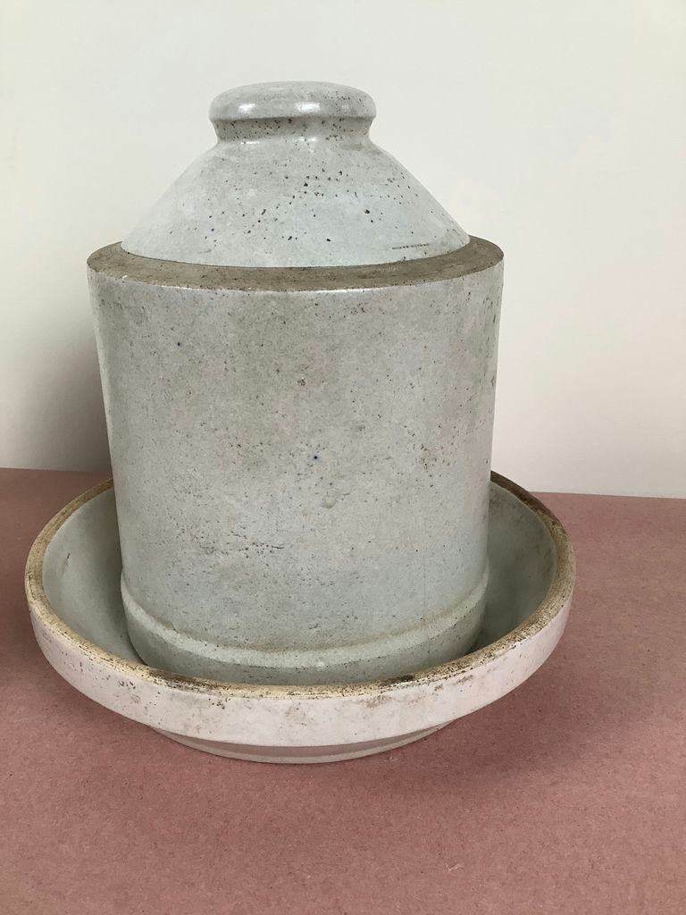 Antique Stoneware Chicken Feeders - image 5 of 5