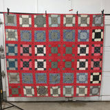 Vintage Handmade Building Blocks Quilt - thumbnail 1 of 6
