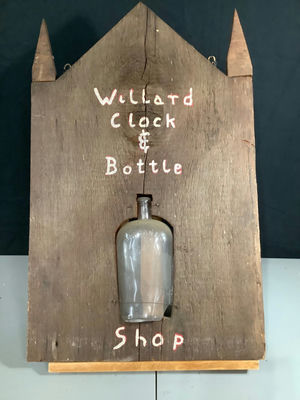 Vintage Sign w/Antique Bottle in Center - Image 1 of 4