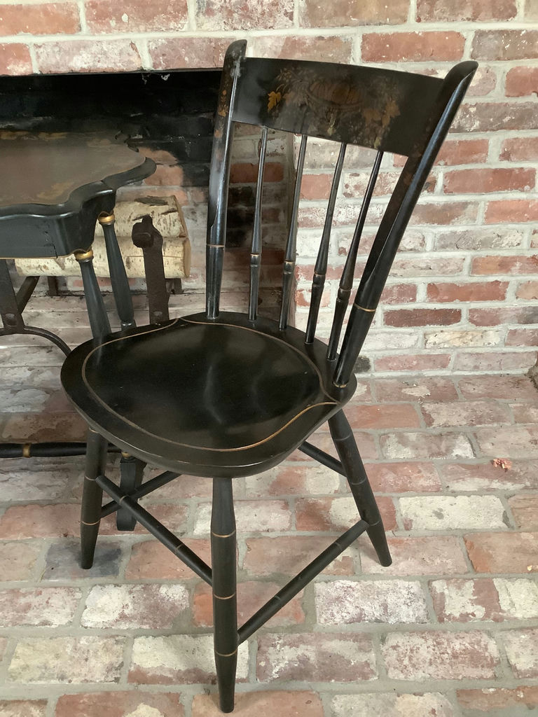 Antique Black Wood Furniture - image 4 of 7