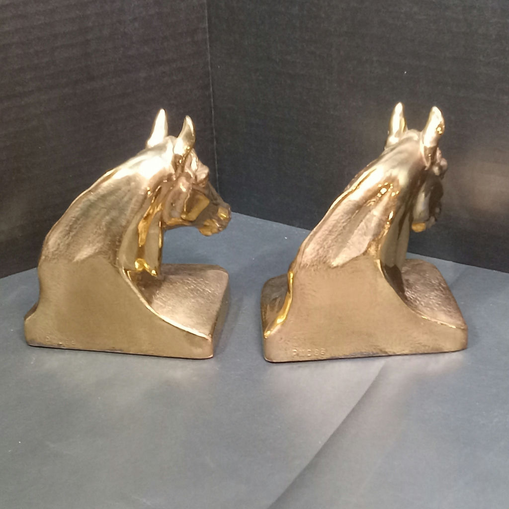 Vintage Brass & Metal Bookends - image 11 of 14