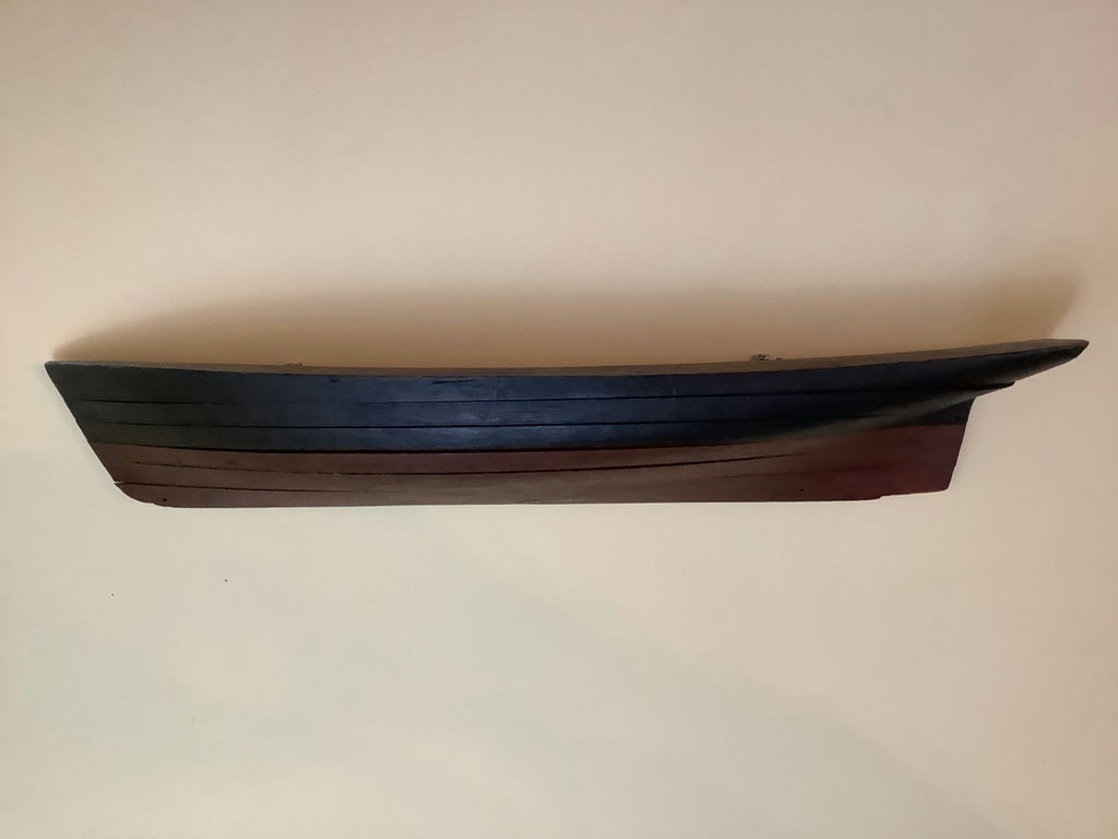 Antique Half Hull Ships Model - image 2 of 6