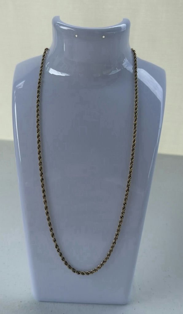 10K Gold Rope Chain Necklace