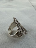 Ornate Sterling Silver Filigree Ring - thumbnail 10 of 12