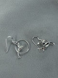 Pair of Sterling Silver Dolphin Hoop Earrings - thumbnail 6 of 10