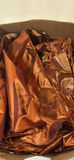 Box Lot Of Shiny Orange And Copper Color Table Cloths And Runners With Studio Specialties Holiday Garland Metallic Fabric Roll - thumbnail 5 of 11