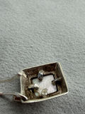 Pair of Sterling 925 Silver Mother of Pearl Dangle Earrings - thumbnail 4 of 8