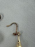 10K Gold Teardrop Dangle Earrings - thumbnail 9 of 9