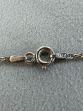Sterling Silver Chain Necklace with Rectangular Pendant - thumbnail 11 of 14