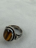 Sterling Silver Tiger's Eye Stone Ring - thumbnail 12 of 13