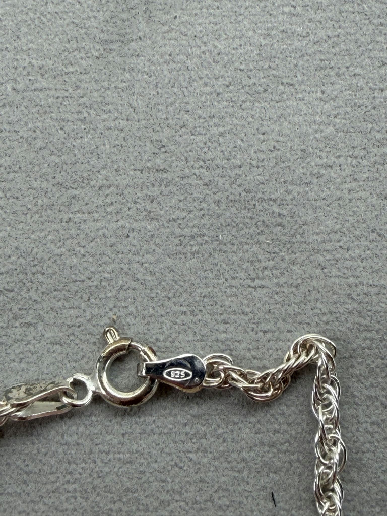 Sterling Silver Chain Anklet and Adjustable Ring - image 7 of 10