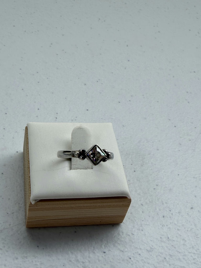 Sterling Silver Ring with Square Stone - image 3 of 9